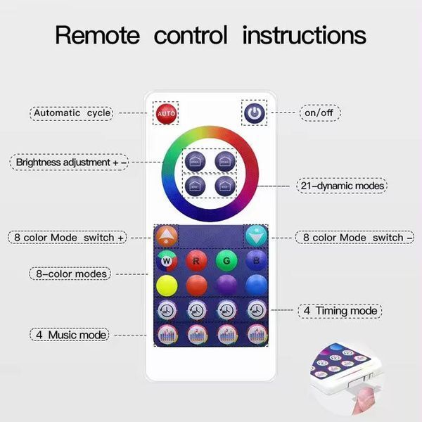 Підлогова кутова LED лампа RGB SAL-005B 120cm Bluetooth USB with app 70795 фото