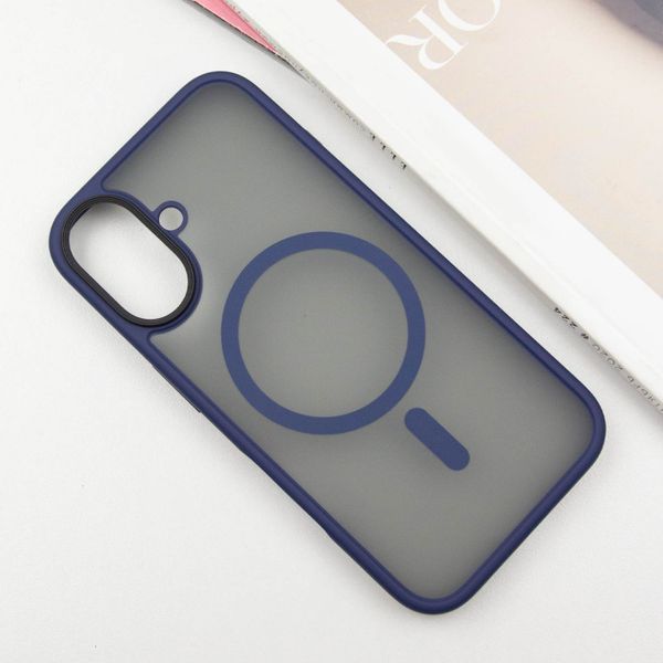 TPU+PC чохол Metal Buttons with MagSafe для Apple iPhone 16 (6.1") 73091 фото