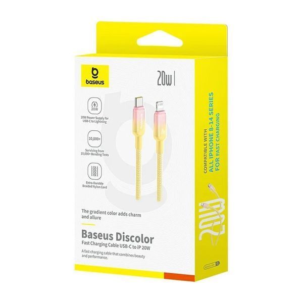 Дата кабель Baseus Discolor Series Fast Charging Type-C to Lightning 20W (1m) (P10374901) 76482 фото