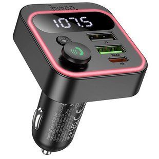 АЗП FM модулятор Hoco E85 Tiger PD20W+QC3.0 (2USB-A/1C) 73866 фото