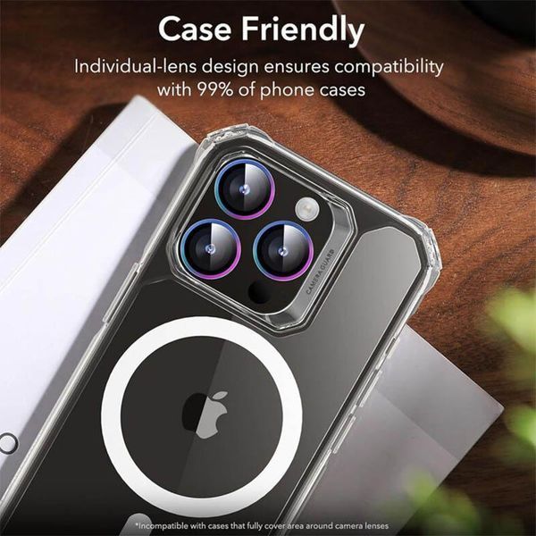 Уцінка Захисне скло Metal Classic на камеру (у упак.) для Apple iPhone 14 Pro (6.1")/14 Pro Max 79838 фото