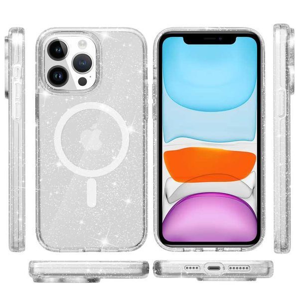 Чохол TPU Galaxy Sparkle (MagFit) для Apple iPhone 12 Pro Max (6.7") 66246 фото