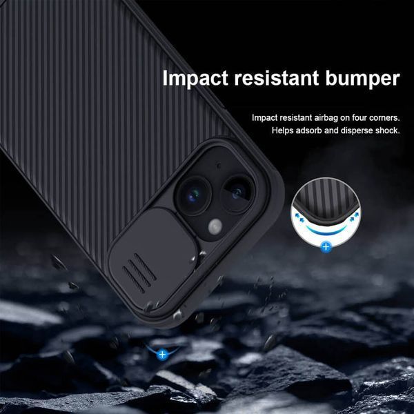 Карбонова накладка Nillkin CamShield Pro для Apple iPhone 15 (6.1") 66034 фото