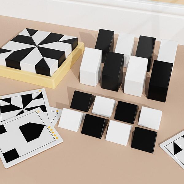 Настільна інтерактивна гра Ummi ME-149 Hidden Black and White Blocks 79356 фото