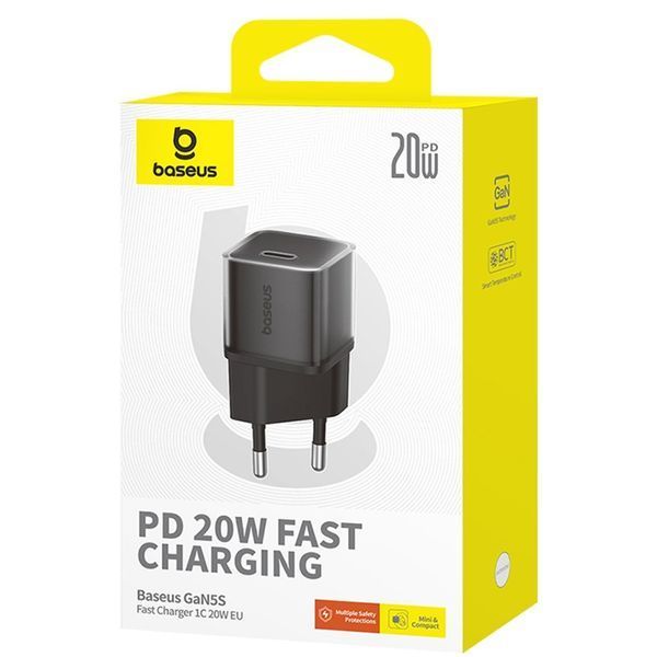 МЗП Baseus GaN5S OS 20W (1USB-C) (P10162503) 70599 фото