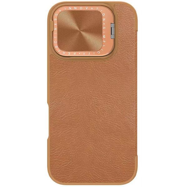 Шкіряний чохол-книжка Nillkin Qin Prop для Apple iPhone 16 Pro (6.3") 74664 фото