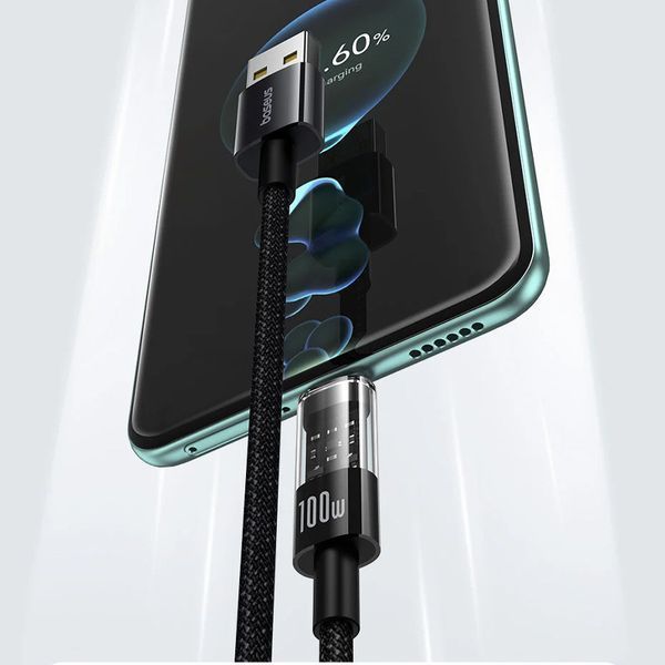 Дата кабель Baseus Gem Fast Charging USB to Type-C 100W (2m) (P10373002111) 74731 фото