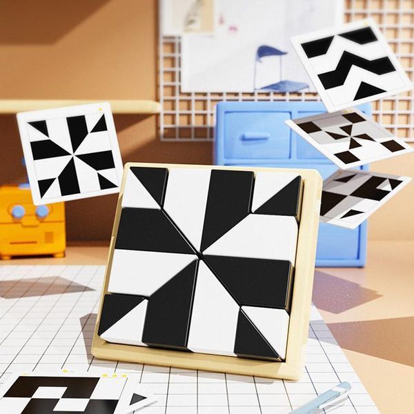 Настільна інтерактивна гра Ummi ME-149 Hidden Black and White Blocks 79356 фото