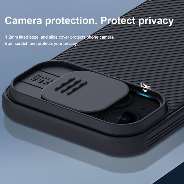 Карбонова накладка Nillkin CamShield Pro для Apple iPhone 15 (6.1") 66034 фото