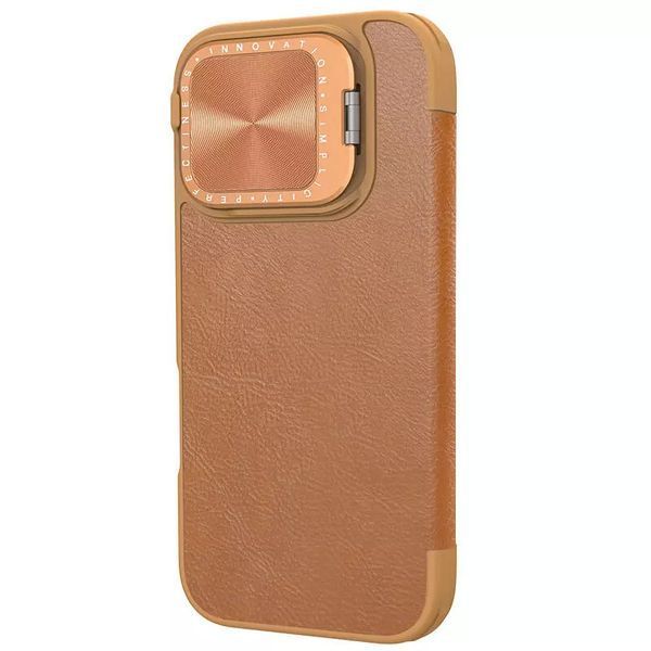Шкіряний чохол-книжка Nillkin Qin Prop для Apple iPhone 16 Pro (6.3") 74664 фото