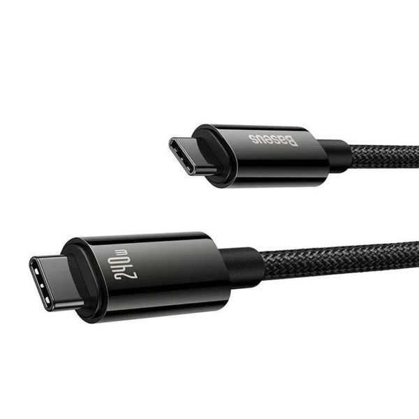 Дата кабель Baseus Tungsten Gold Type-C to Type-C Cable 240W (1m) (CAWJ04000) 70523 фото