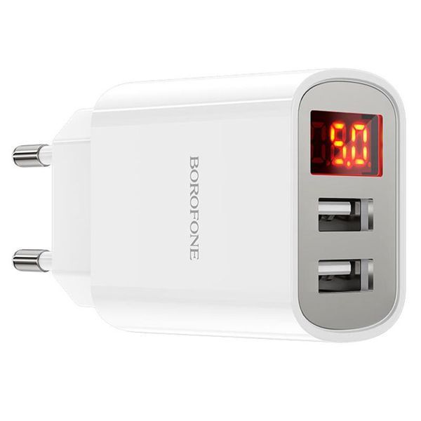 МЗП Borofone BA58A with digital display 2.4A (2USB-A) 82980 фото