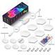 Модульный настінний світильник LED RGB 5V соты SAL-011B 6pcs Bluetooth USB with app 70797 фото 6