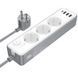 Подовжувач Borofone BAC9 Power PD20W (3USB-A/1C/3xSocket) (2m) 79283 фото 3