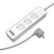 Подовжувач Borofone BAC9 Power PD20W (3USB-A/1C/3xSocket) (2m) 79283 фото 4