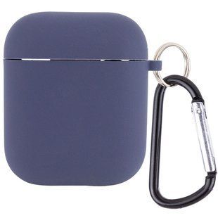 Силіконовий футляр з мікрофіброю для навушників Airpods 1/2 39442 фото