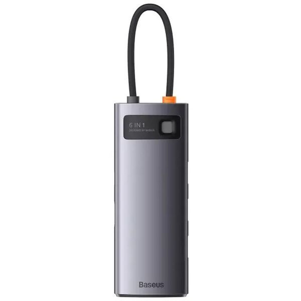 Перехідник HUB Baseus Metal Gleam Series 6-in-1 Multifunctional Type-C (WKWG080013) 62897 фото