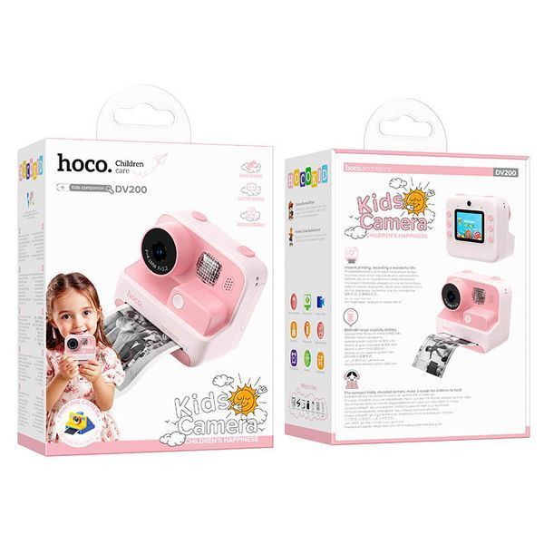 Дитяча фотокамера з моментальним друком Hoco DV200 Dual lens 73161 фото