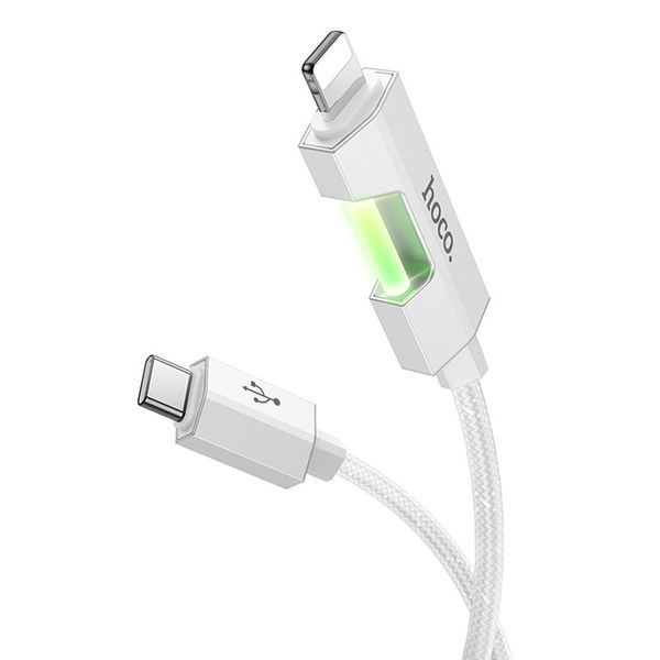Дата кабель Hoco U123 Regent colorful 27W Type-C to Lightning (1.2m) 69090 фото
