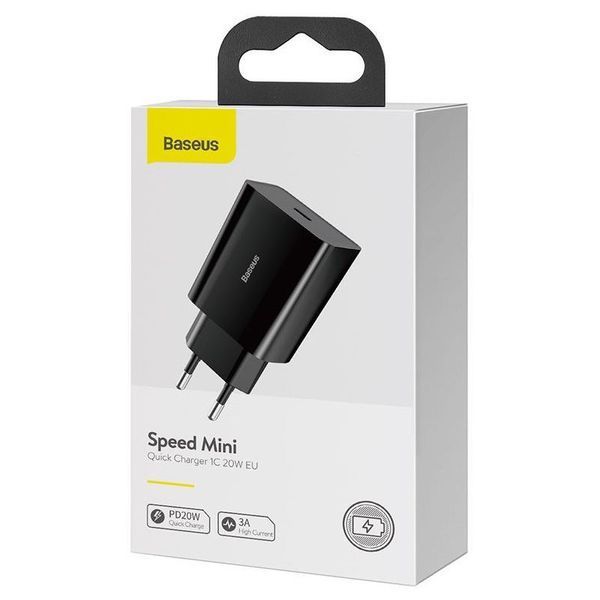 МЗП Baseus Speed Mini Quick Charger 20W (1USB-C) (CCFS-S) 49192 фото