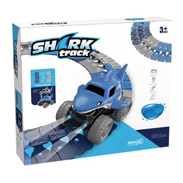 Інтерактивний трек з інерційною машинкою SHT 5510-1 Shark Trak (186pcs/1CAR) 79983 фото