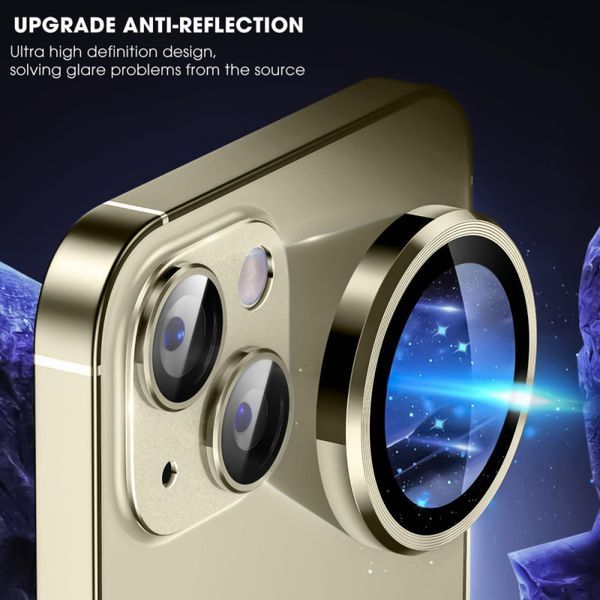 Захисне скло Metal Classic на камеру (у упак.) для Apple iPhone 14 (6.1") / 14 Plus (6.7") 55939 фото