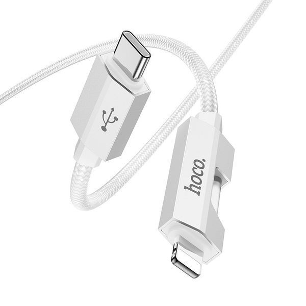 Дата кабель Hoco U123 Regent colorful 27W Type-C to Lightning (1.2m) 69090 фото
