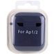 Силіконовий футляр з мікрофіброю для навушників Airpods 1/2 39442 фото 3