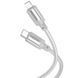 Дата кабель Borofone BX108 Start silicone Type-C to Lightning 27W (1m) 79284 фото 2