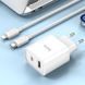 МЗП Hoco C80A Plus Rapido PD20W+QC3.0 (1USB-A/1C) + кабель Type-C to Lightning 71085 фото 7