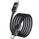 Дата кабель Hoco U137 Line with display Type-C to Type-C 60W (1.2m) 73872 фото 4