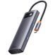 Перехідник HUB Baseus Metal Gleam Series 6-in-1 Multifunctional Type-C (WKWG080013) 62897 фото 1