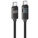 Дата кабель Hoco U137 Line with display Type-C to Type-C 60W (1.2m) 73872 фото 1