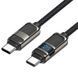 Дата кабель Hoco U137 Line with display Type-C to Type-C 60W (1.2m) 73872 фото 2