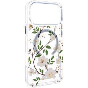 TPU+PC чохол Clear Garden with MagSafe для Apple iPhone 17 Pro (6.3") 80898 фото