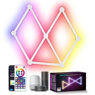 Модульный настінний світильник LED RGB 5V SAL-014B 9pcs Bluetooth USB with app 70801 фото