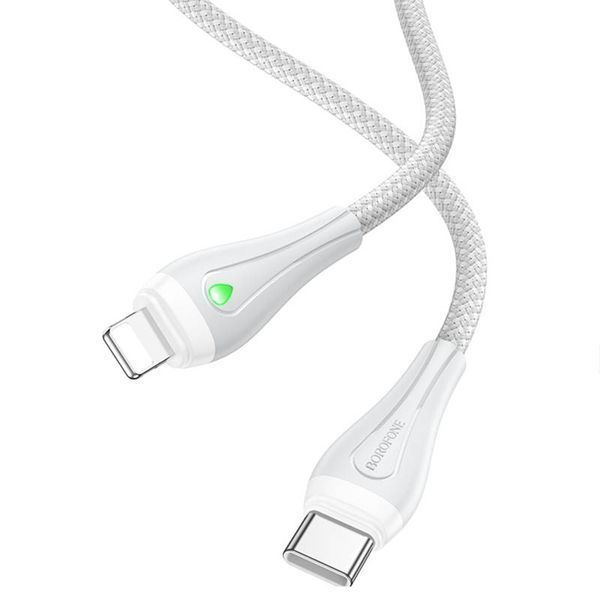 Дата кабель Borofone BX100 Advantage 27W Type-C to Lightning (1m) 67643 фото
