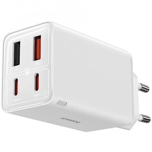 МЗП Baseus GaN6 Pro OS 65W (2USB-A/2C) + кабель Type-C to Type-C (P10162701) 70601 фото