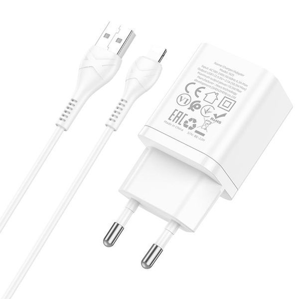 МЗП Hoco N25 Maker (2USB-A) + USB to Lightning 79854 фото