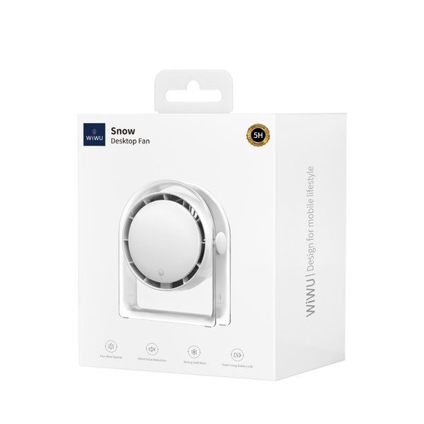 Портативний вентилятор WIWU WI-FS07 Snow desktop fan 78008 фото