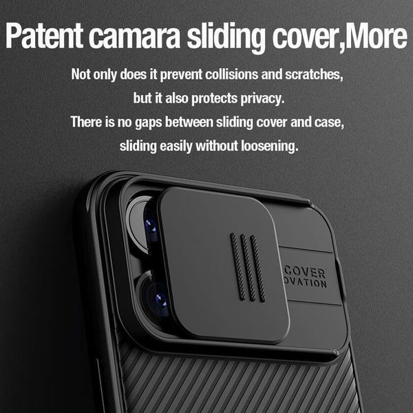 Карбонова накладка Nillkin CamShield Pro для Apple iPhone 15 Pro (6.1") 66035 фото