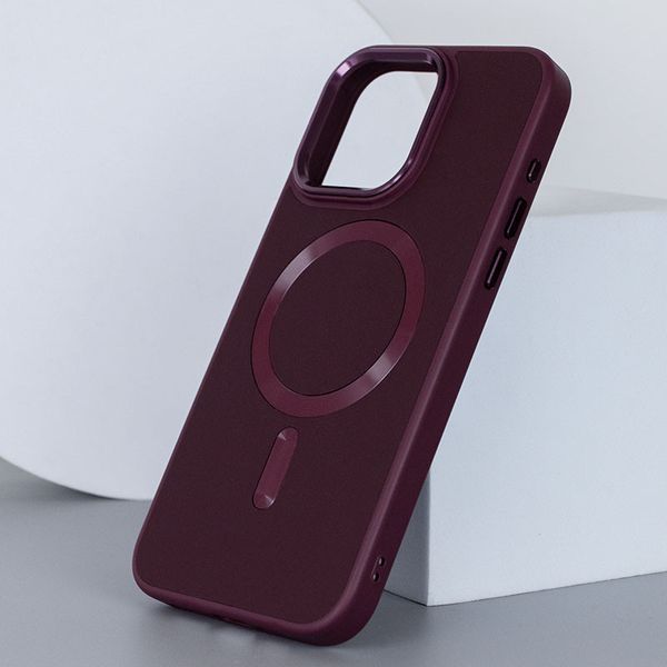 Шкіряний чохол Bonbon Leather Metal Style with MagSafe для Apple iPhone 12 Pro Max (6.7") 65456 фото