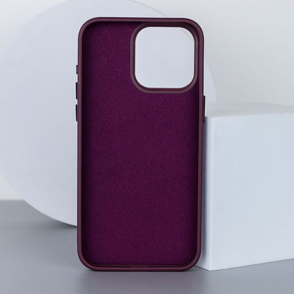 Шкіряний чохол Bonbon Leather Metal Style with MagSafe для Apple iPhone 12 Pro Max (6.7") 65456 фото