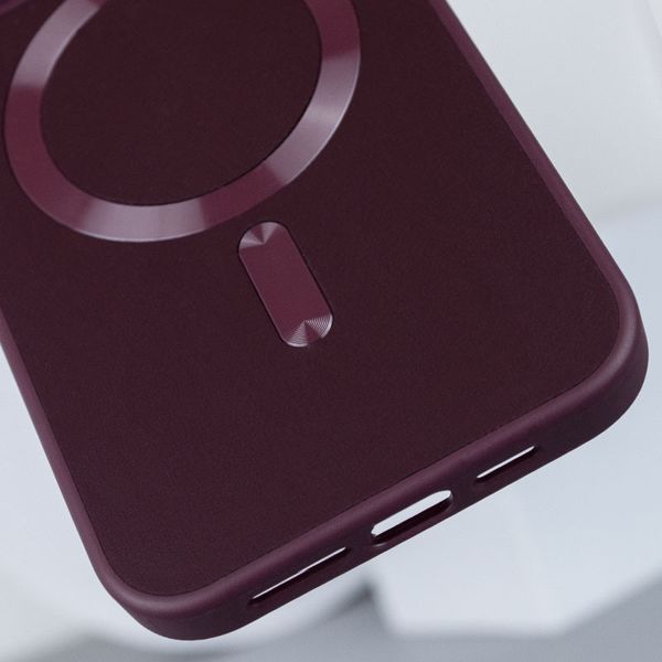 Шкіряний чохол Bonbon Leather Metal Style with MagSafe для Apple iPhone 12 Pro Max (6.7") 65456 фото
