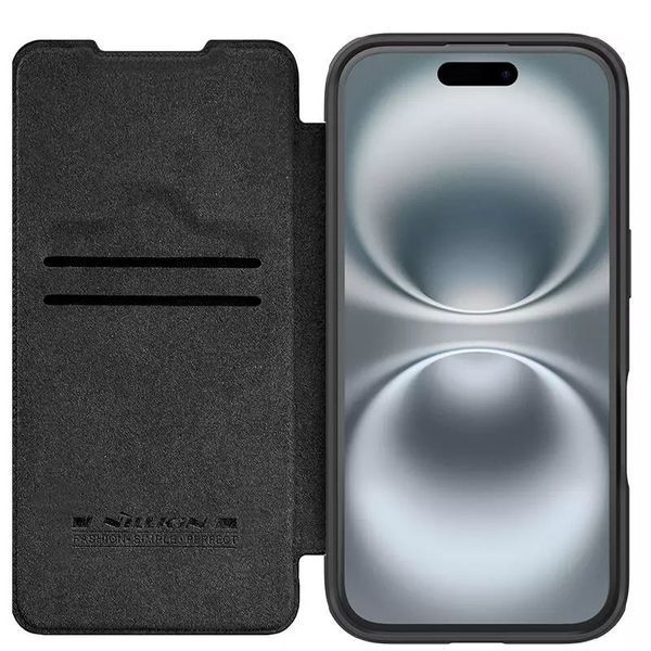 Шкіряний чохол-книжка Nillkin Qin Prop для Apple iPhone 16 Pro Max (6.9") 74665 фото