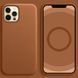 Уцінка Шкіряний чохол Leather Case (AAA) with MagSafe and Animation для Apple iPhone 12 Pro/12 (6.1") 52000 фото 2
