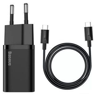 МЗП Baseus Super Si Quick Charger 25W (1USB-C) + кабель Type-C to Type-C (TZCCSUP-L) 49193 фото