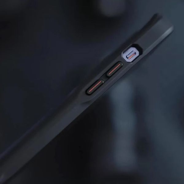 TPU+PC чохол Metal Buttons with MagSafe Carbon Ring для Apple iPhone 15 Pro Max (6.7") 73486 фото