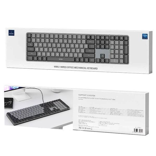 Провідна клавіатура WIWU KB-01 Wired Keyboard for laptop 79607 фото
