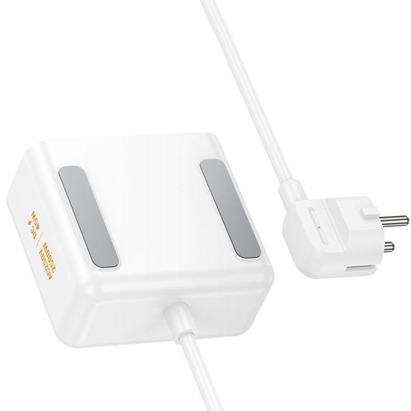 Подовжувач Hoco AC28 Descanso (PD45W/1C/3A/2xSocket) (2m) 79073 фото